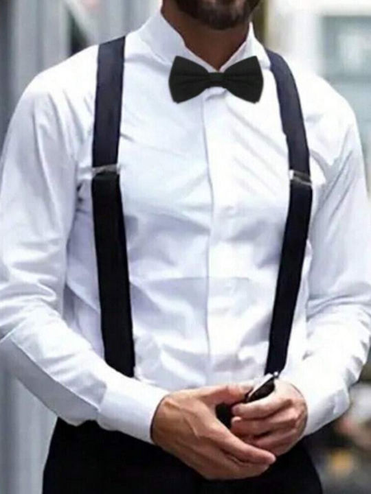 Black Suspenders Silver Clips 12mod15