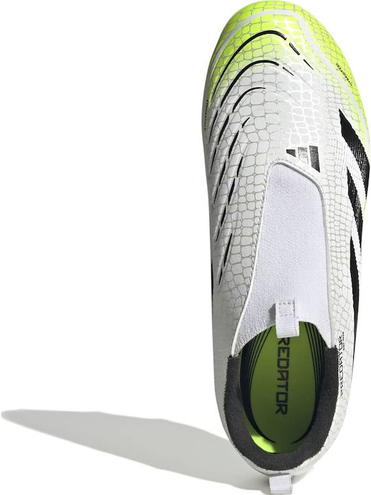 adidas Predator League LL Ποδοσφαιρικά Παπούτσια με Τάπες FG/MG Λευκά