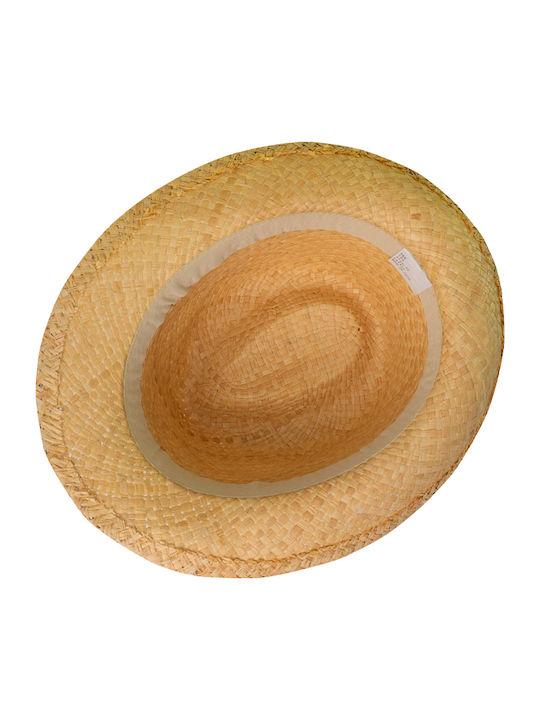 Brims and Trims Ψάθινο Ανδρικό Καπέλο Καβουράκι Καφέ