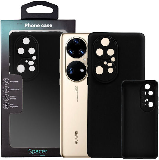 Husă Telefon Spacer Huawei P 50 Pro Tip Back Cover Material TPU Flexibil Negru sppc-hu-p-50p-tpu