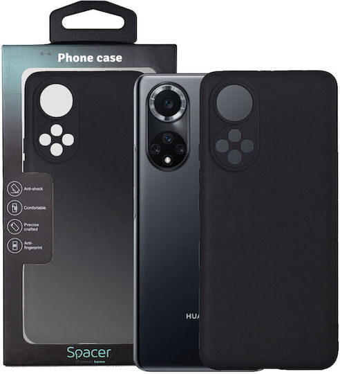 Husă Telefon Spacer Huawei Nova 9 Back Cover Tip Silicon Flexibil Material + Interior Microfibră Negru "sppc-hu-n9-slk"