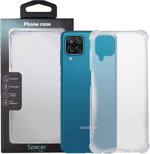 Husă Telefon Spacer Samsung Galaxy A12 Grosime 1.5 Mm Protecție Suplimentară Împotriva Șocurilor La Colțuri Material TPU Flexibil Transparent sppc-sm-gx-a12-clr