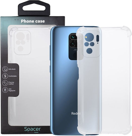 Husă Spacer Telefon Xiaomi Redmi Note 10 S Spacer Grosime 1.5 Mm Protecție Suplimentară Împotriva Șocurilor La Colțuri Material TPU Flexibil Transparent sppc-xi-rm-n10s-clr