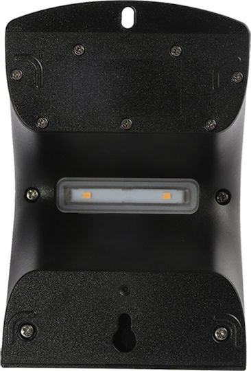 123led Επιτοίχιο Ηλιακό Φωτιστικό 1.5W 220lm Θερμό Λευκό 3000K με Αισθητήρα Κίνησης και Φωτοκύτταρο IP65