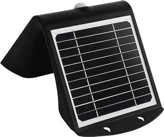 123led Wall Mounted Solar Light 4W 500lm Warm White 3000K with Motion Sensor and Photocell IP65