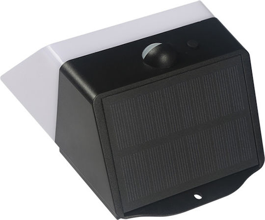 123led Wall Mounted Solar Light 2W 220lm Warm White 3000K with Motion Sensor and Photocell IP65