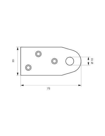 Set of 2 Padlock Bases Thirard 00106912