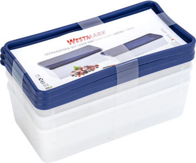 Westmark Комплект Пластмасови Кутии За Храна 21.2x11.2см 3 Бройки