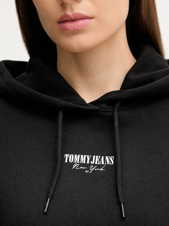 Essential Women's Sweatshirt Hooded Black