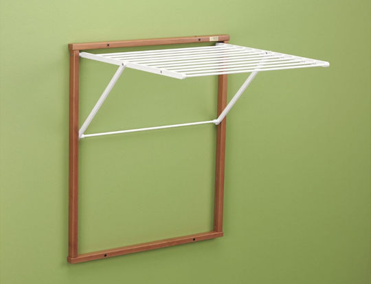 GreenTech Folding Wall Clothes Drying Rack Made of Aluminum with 6.5m Hanging Length
