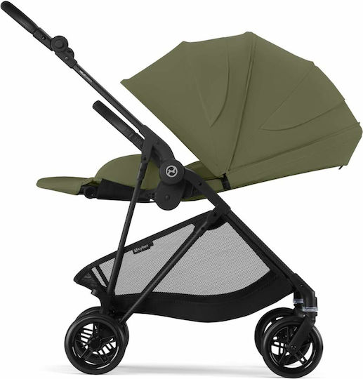 Cybex Melio Ρυθμιζόμενο Καρότσι Μωρού Kατάλληλο για Nεογέννητο Moss Green 6.1kg