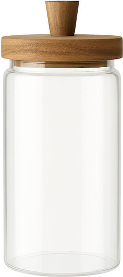 Galifas General Use Glass Jar with Airtight Lid Transparent 9x22cm 1 Piece