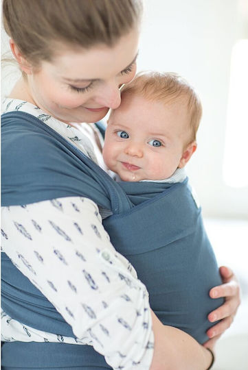 Babylonia Μάρσιπος Wrap Tricot Slen Organic Blue Jean με Μέγιστο Βάρος 10kg