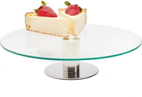 Secret de Gourmet Τουρτιέρα Γυάλινη με Πόδι Διάφανη 30x30εκ.