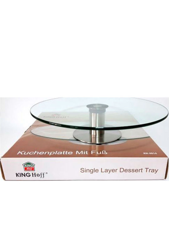 KING Hoff Cake Stand Transparent 30x30cm