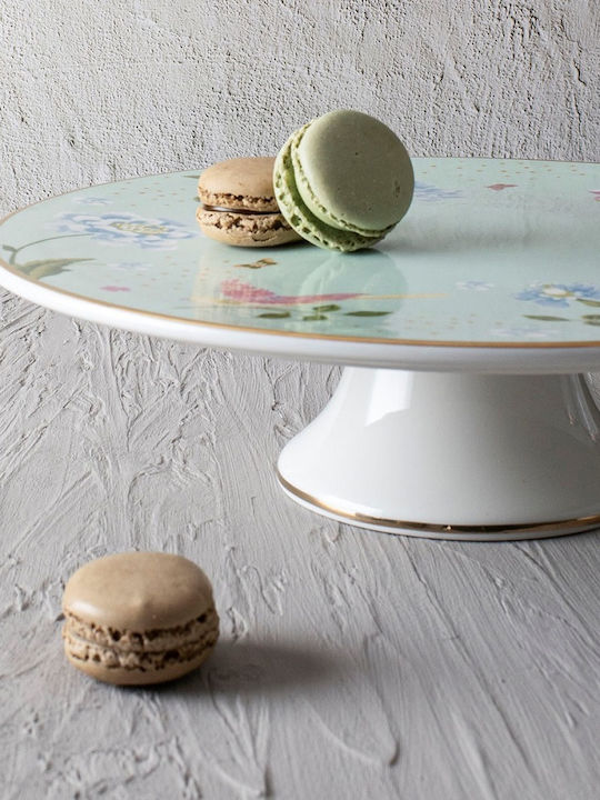 Laura Ashley Heritage Τουρτιέρα από Πορσελάνη με Πόδι Πολύχρωμη