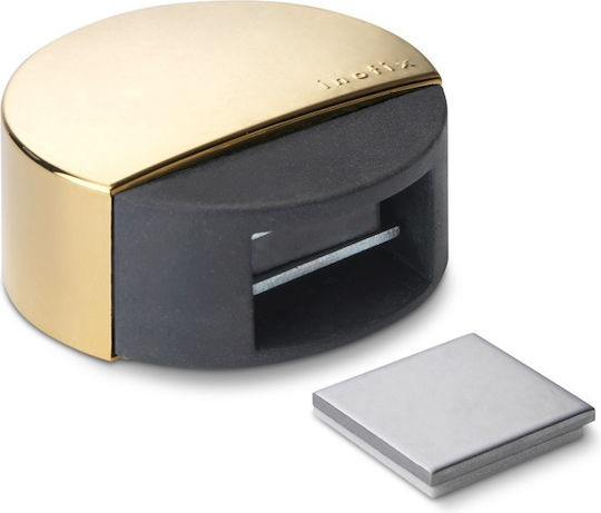 Door Stopper Magnetic Metallic Χρυσό 1pcs