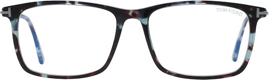Tom Ford Optical Frame Ft5758-b 055 56 Blue Filter
