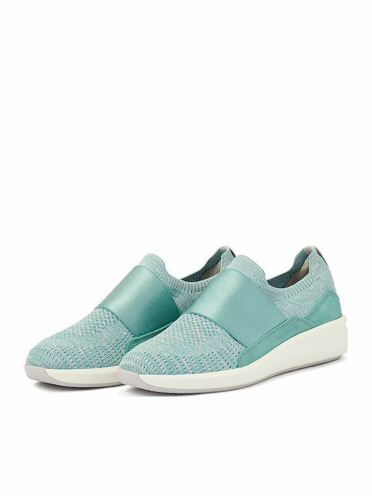 Un Rio Knit Текстил Анатомични Дамски Slip-On Turquoise