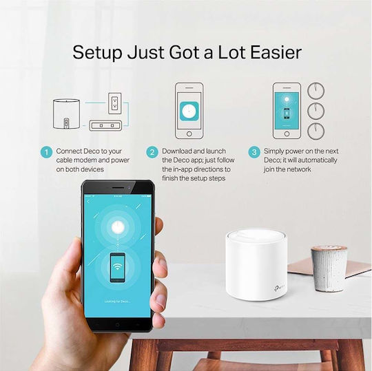 TP-LINK Deco X20 v3 WiFi Mesh Network Access Point Wi‑Fi 6 Dual Band (2.4 & 5GHz)