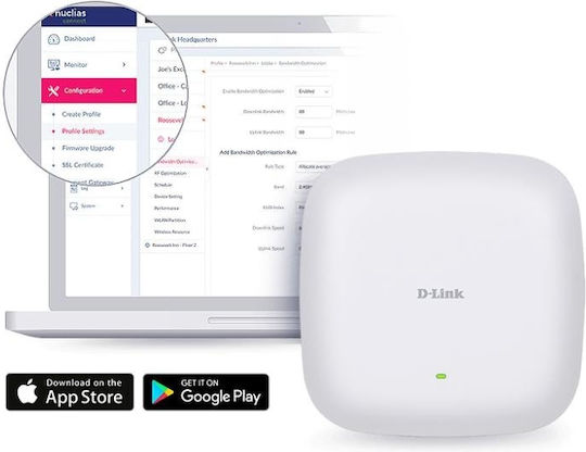 D-Link DAP-X2850 v1 Access Point Wi‑Fi 6 Dual Band (2.4 & 5GHz)