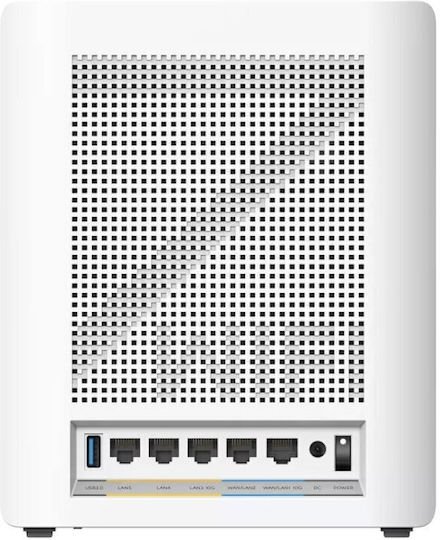 Asus ZenWiFi BQ16 v1 WiFi Mesh Network Access Point Wi‑Fi 7 Quad Band (2.4 & 5 & 5 & 6GHz) σε Τριπλό Kit Λευκό