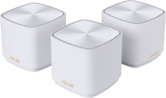 Asus ZenWiFi XD5 (W-3-PK) WiFi Mesh Network Access Point Wi‑Fi 6 Dual Band (2.4 & 5GHz) σε Τριπλό Kit