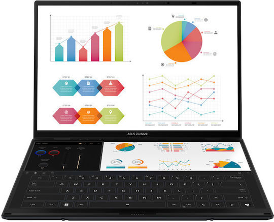 Asus ZenBook Duo 14 OLED UX8406CA-PZ067X 14" Touchscreen 120Hz (Ultra 7-255H/32GB/1TB SSD/W11 Pro) (GR Keyboard)