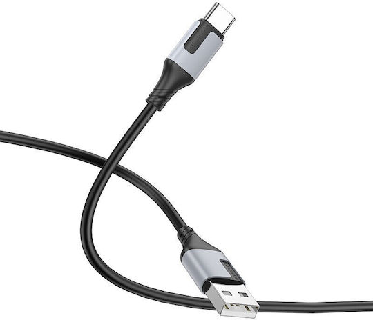Borofone BX101 USB 2.0 Cable USB-C male - USB-C 60W PD Μαύρο 1m