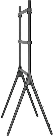 Blackmount Tv Stand Hd Eiffel Blackmount Fs12-69f-02 Diagonal 65"-90" Max 60 Kg Black