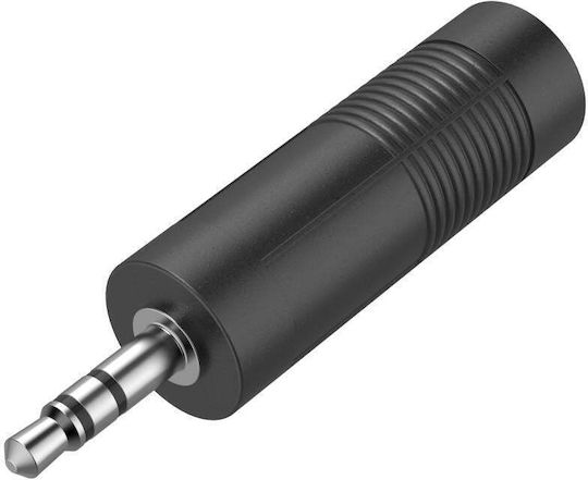 HAMA Конвертор 3.5mm мъжки към 6.3mm женски Черен 1бр 00205196