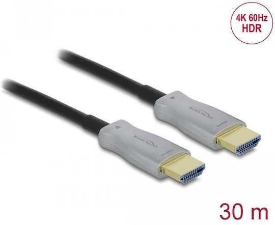 Delock Cable 85049 From Hdmi M To Hdmi M 30m Black 4k@60hz