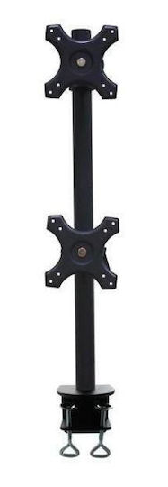 Newstar Stand Desk Mounted for 2 Monitors up to 27" with Arm (FPMA-D700DV)