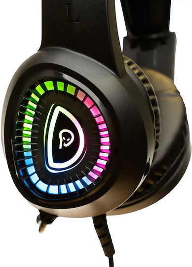 Spacer Über Ohr Gaming-Headset mit Verbindung 3,5mm / USB Schwarz