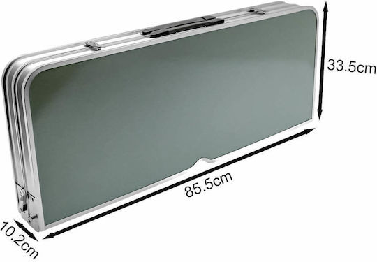Masă Pliabilă - Bancă Pliabilă din Aluminiu în Cazul în Care 136x85x67cm Argintiu