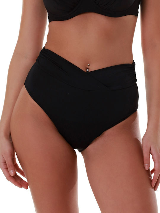 Bikini Slip Hohe Taille Black