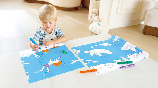 Creative Kit Hape Coloring Paper Roll Ocean