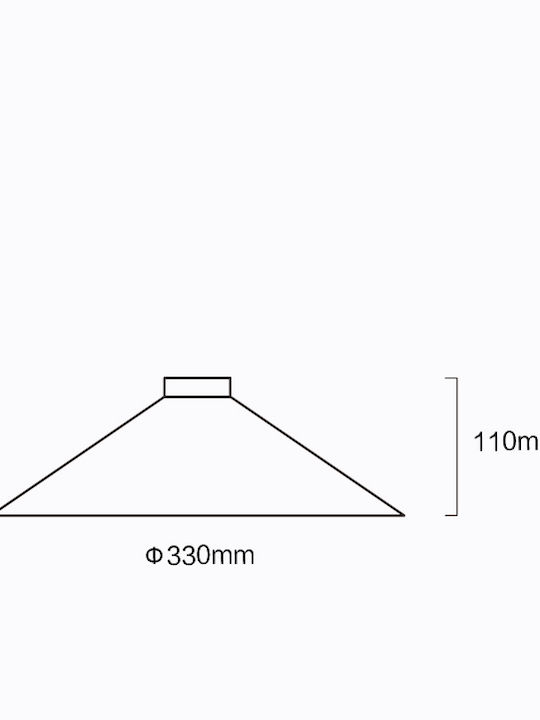 Versa-18k--sm Φωτιστικό Κωνικό Κόκκινο Ράγας Ιμάντα 48v/18w