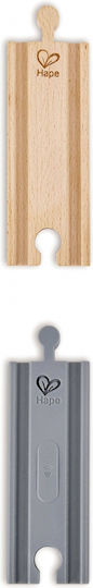 Hape Straight Railway Track Сет с Влакче от Дърво със Звук за 3++ Години
