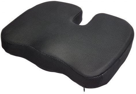 Vevor Seat Cushion with Memory Foam 43.5x33x8.3cm Black LYDCGZDHMNJ0V30SJ001V0