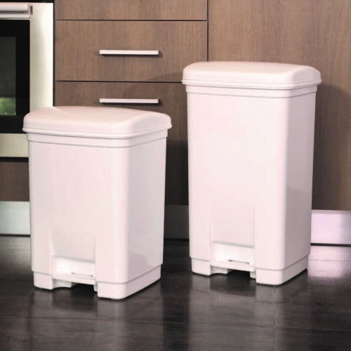 Viomes Waste Bin Plastic with Pedal Black / Red 40lt