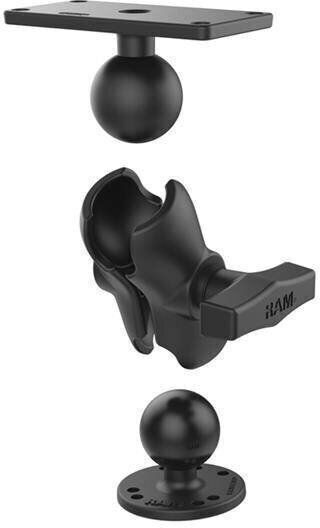 Ram Mounts Ram Bohrung Doppelballenhalterung Humminbird Helix 7 Kurz