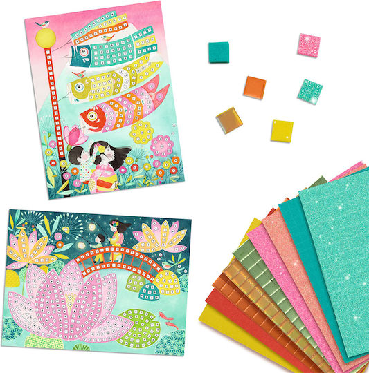 Djeco Mosaic shiny Flowers Glitter for Children 5+ years Years
