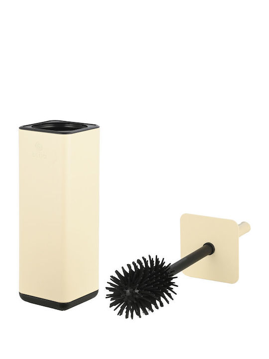 Estia Cubic Metallic Toilet Brush Beige