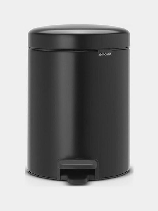 Brabantia New Icon Metallic Bathroom Basket 5lt Black Matt