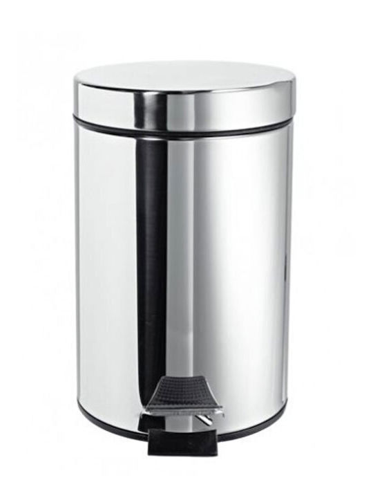 Sidirela Metallisch Badezimmer Mülleimer 5Es Inox