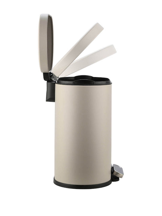 Ovoid 02-21450 Metallic Bathroom Bin Soft Close 6lt Brown