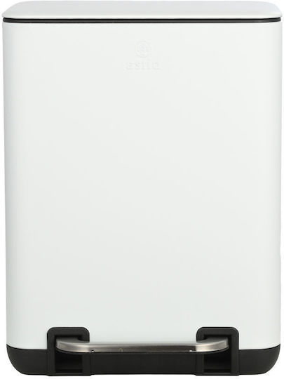 Estia Badezimmer-Mülleimer Cubic Soft Close 6L Weiß