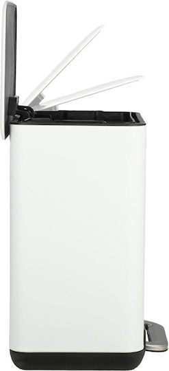 Estia Badezimmer-Mülleimer Cubic Soft Close 6L Weiß