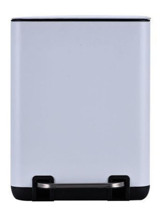 Estia Bathroom Trash Can Cubic Soft Close 6L White